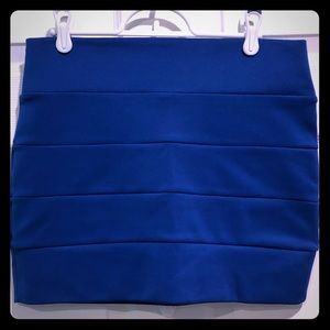 Royal blue stretchy skirt